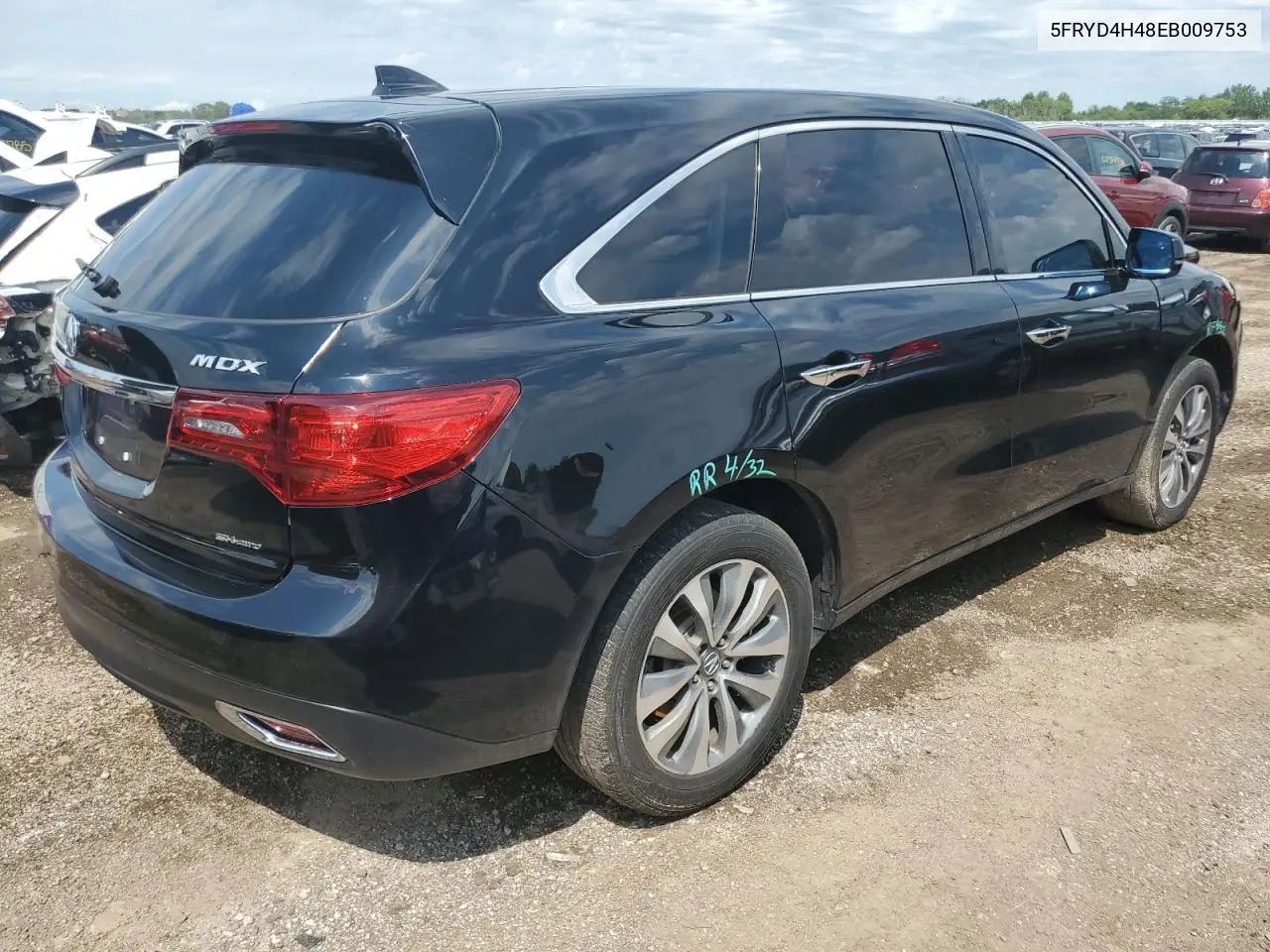 2014 Acura Mdx Technology VIN: 5FRYD4H48EB009753 Lot: 64391735