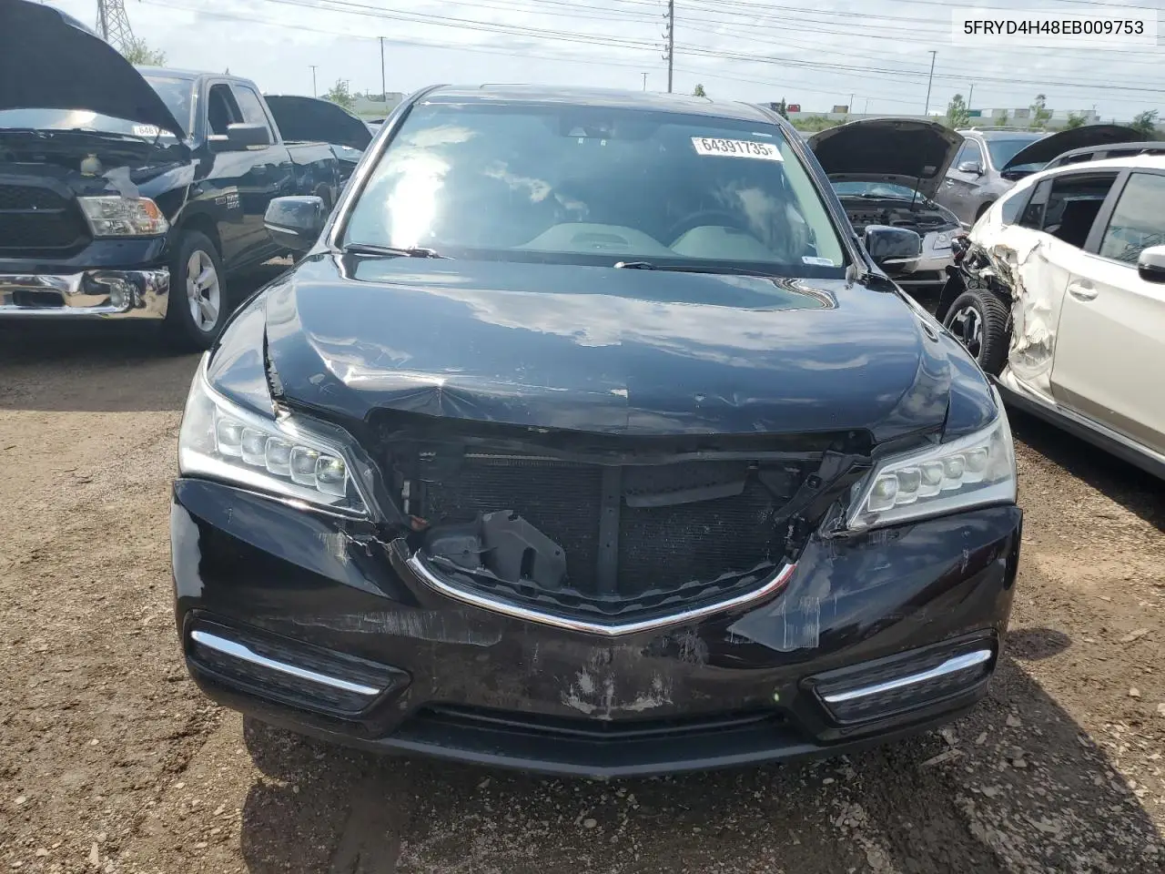 2014 Acura Mdx Technology VIN: 5FRYD4H48EB009753 Lot: 64391735