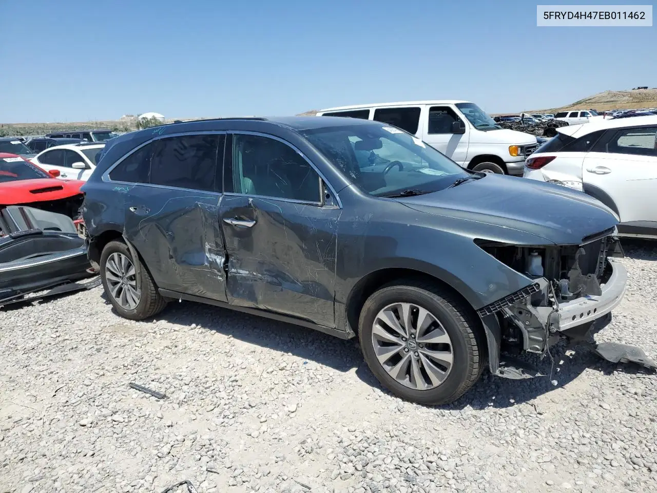 2014 Acura Mdx Technology VIN: 5FRYD4H47EB011462 Lot: 64398495