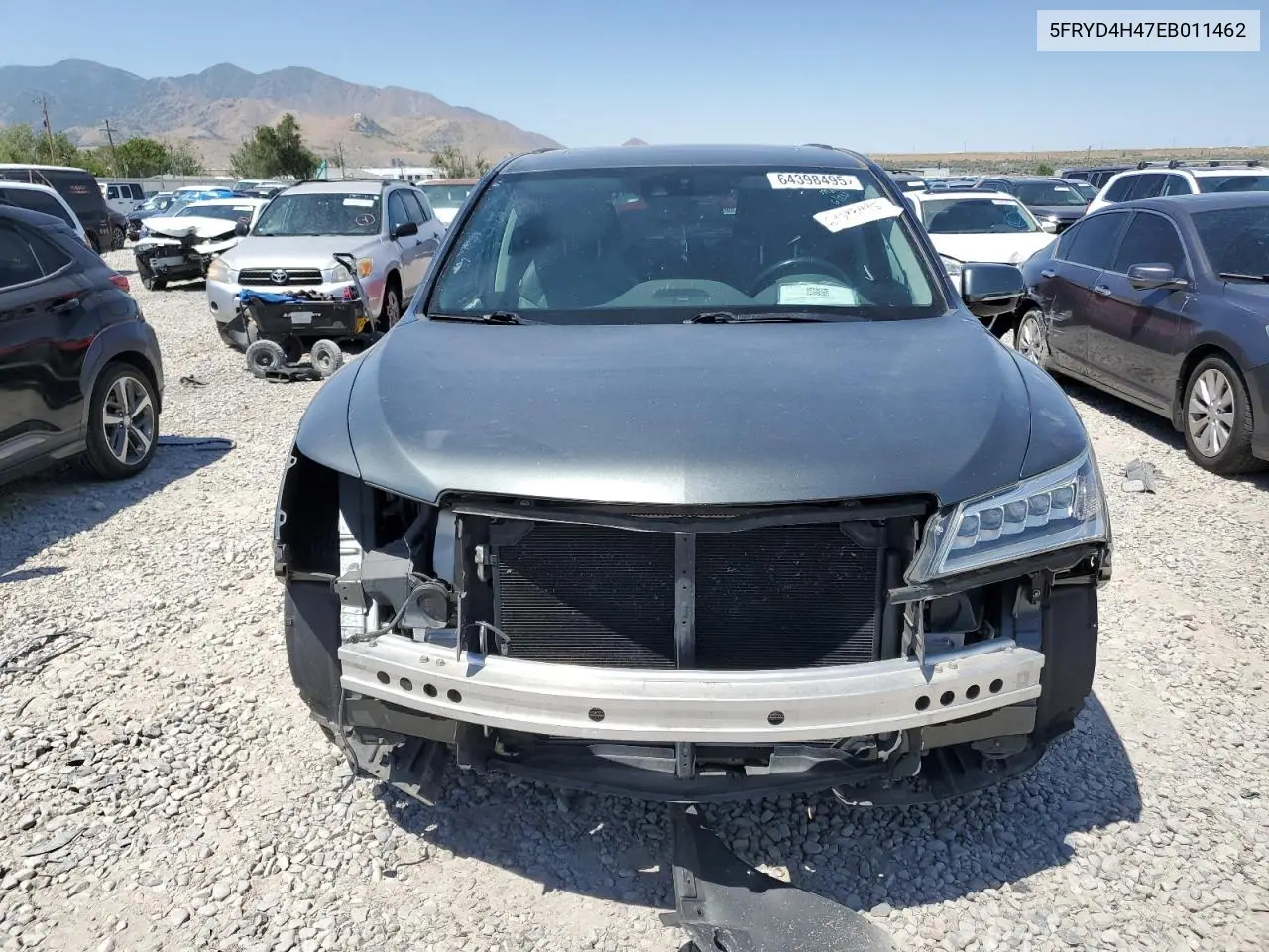 2014 Acura Mdx Technology VIN: 5FRYD4H47EB011462 Lot: 64398495