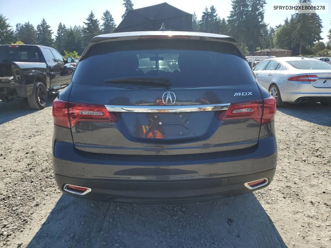 2014 Acura Mdx VIN: 5FRYD3H2XEB006278 Lot: 64420985