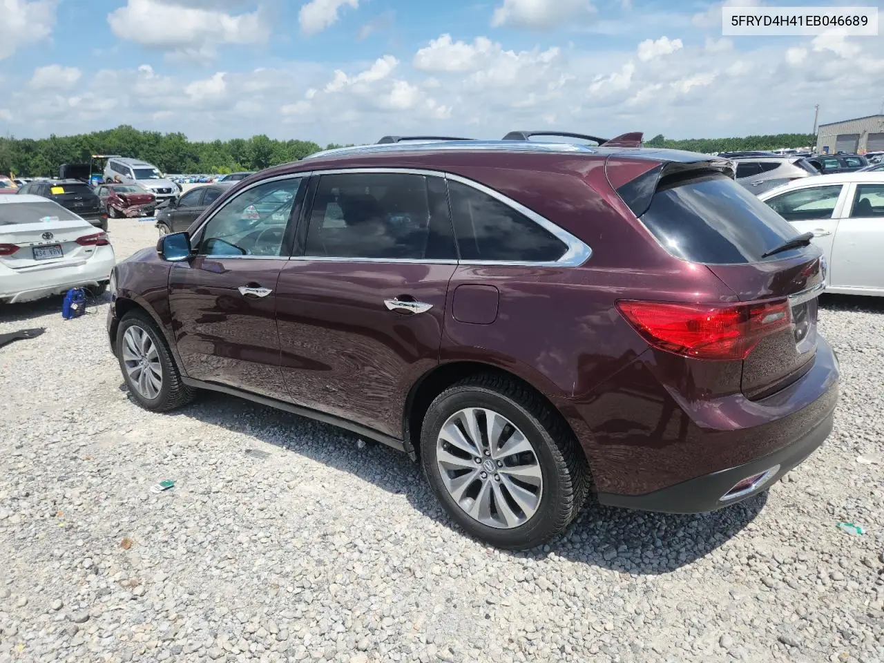 2014 Acura Mdx Technology VIN: 5FRYD4H41EB046689 Lot: 64669075