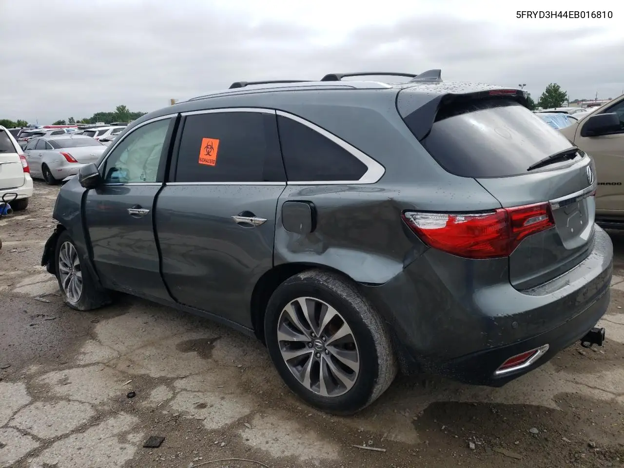 2014 Acura Mdx Technology VIN: 5FRYD3H44EB016810 Lot: 64729005