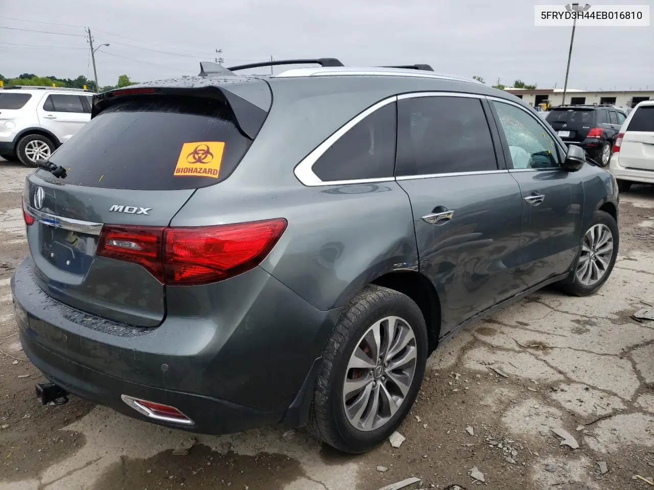 2014 Acura Mdx Technology VIN: 5FRYD3H44EB016810 Lot: 64729005