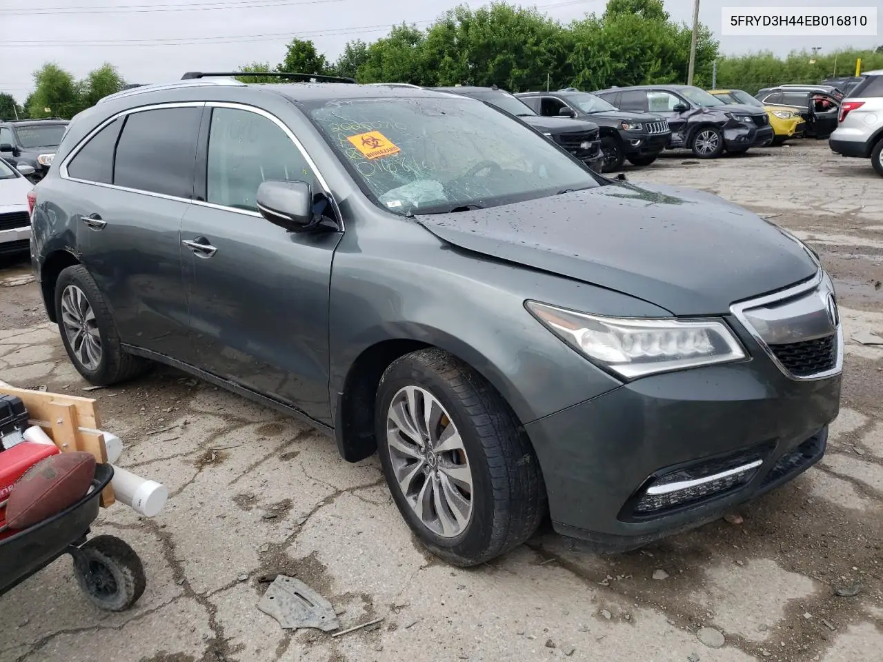 2014 Acura Mdx Technology VIN: 5FRYD3H44EB016810 Lot: 64729005