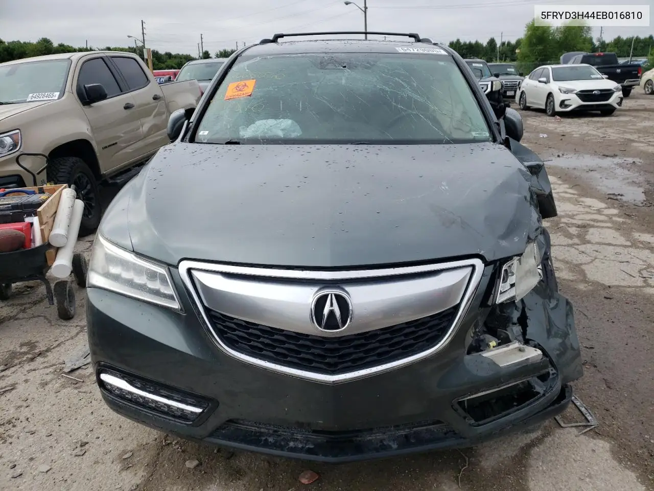 2014 Acura Mdx Technology VIN: 5FRYD3H44EB016810 Lot: 64729005