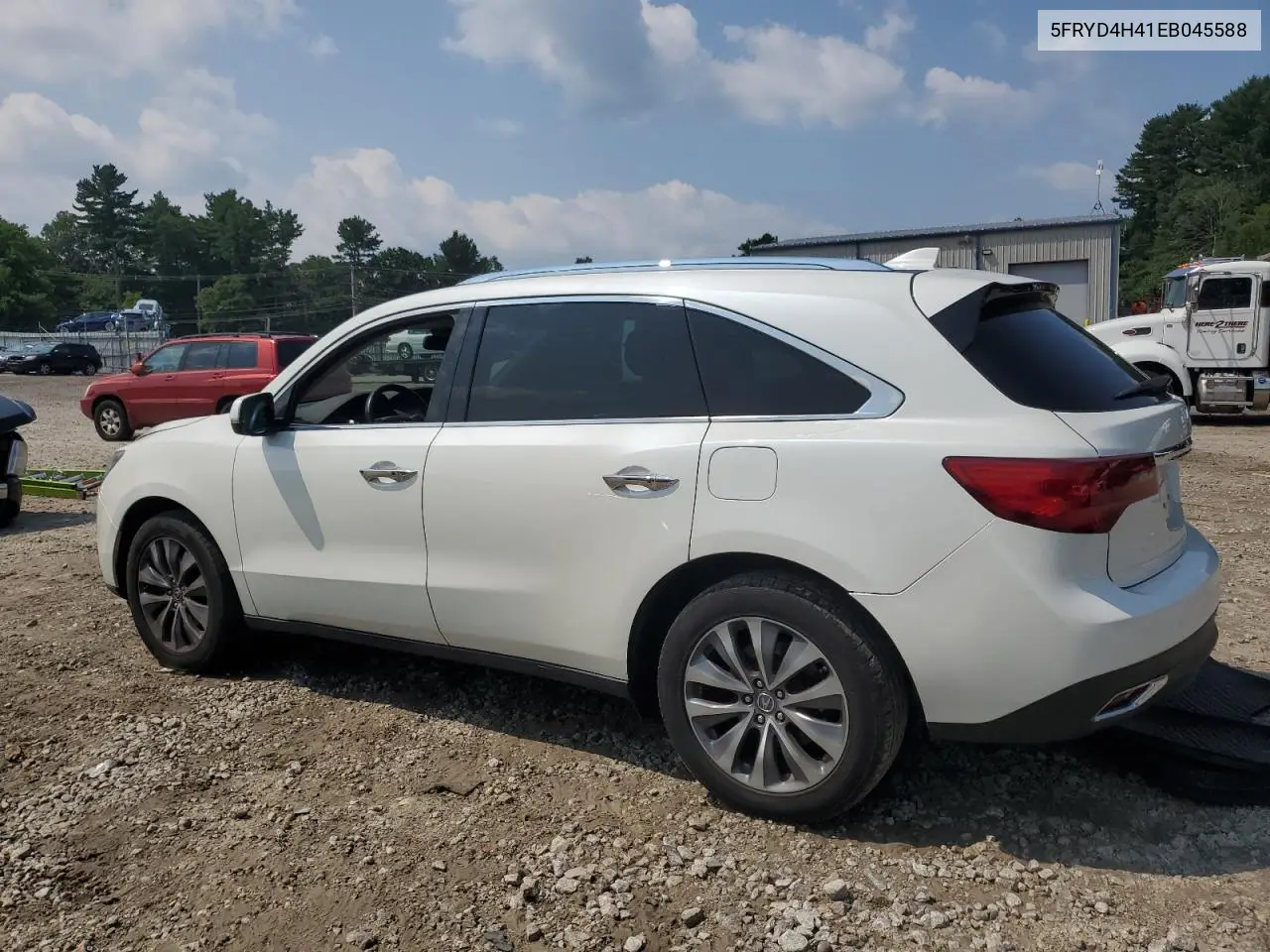 2014 Acura Mdx Technology VIN: 5FRYD4H41EB045588 Lot: 64945905