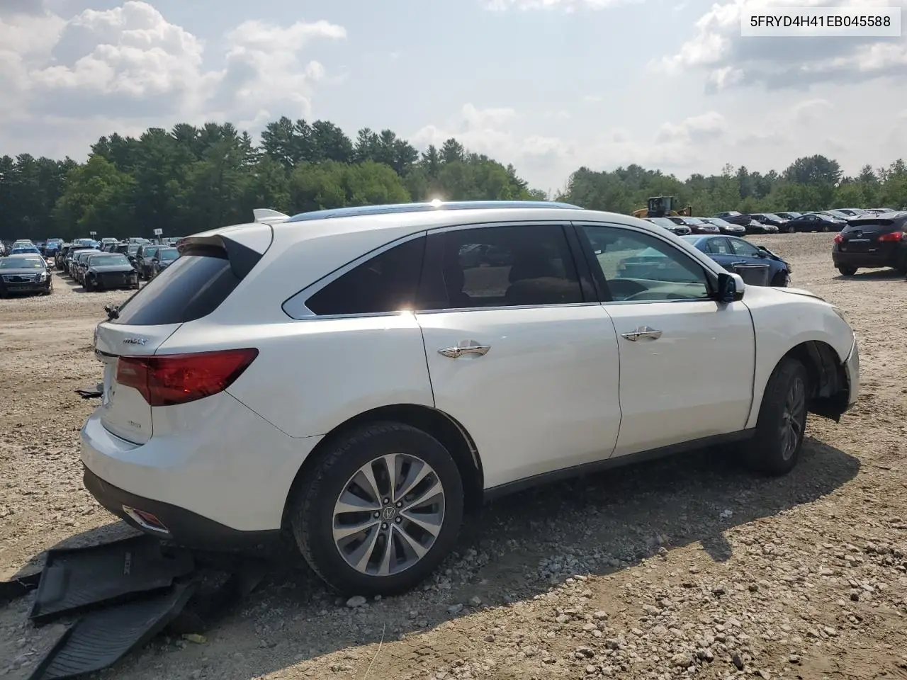 2014 Acura Mdx Technology VIN: 5FRYD4H41EB045588 Lot: 64945905