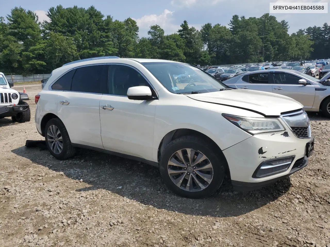 2014 Acura Mdx Technology VIN: 5FRYD4H41EB045588 Lot: 64945905