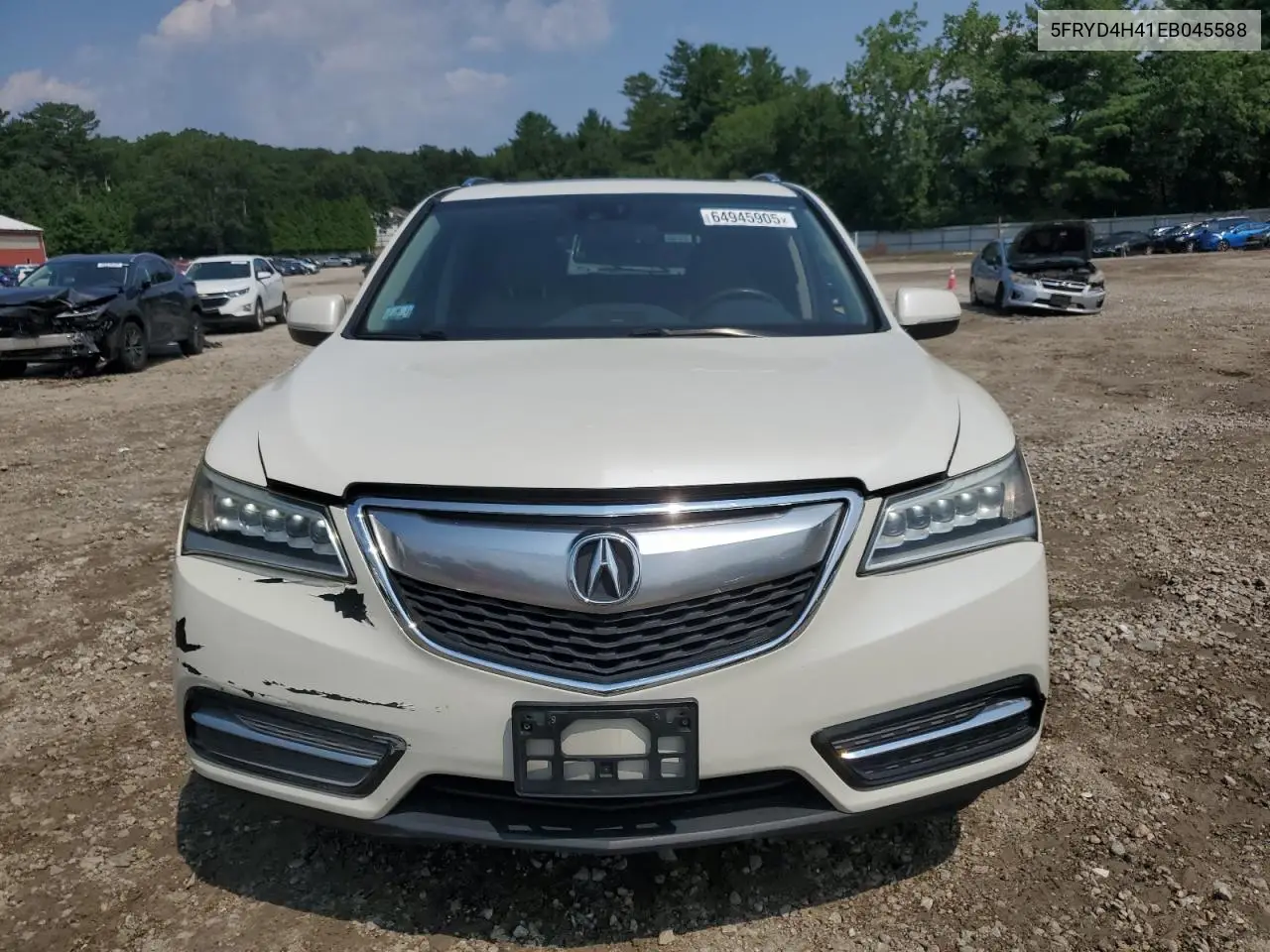 2014 Acura Mdx Technology VIN: 5FRYD4H41EB045588 Lot: 64945905