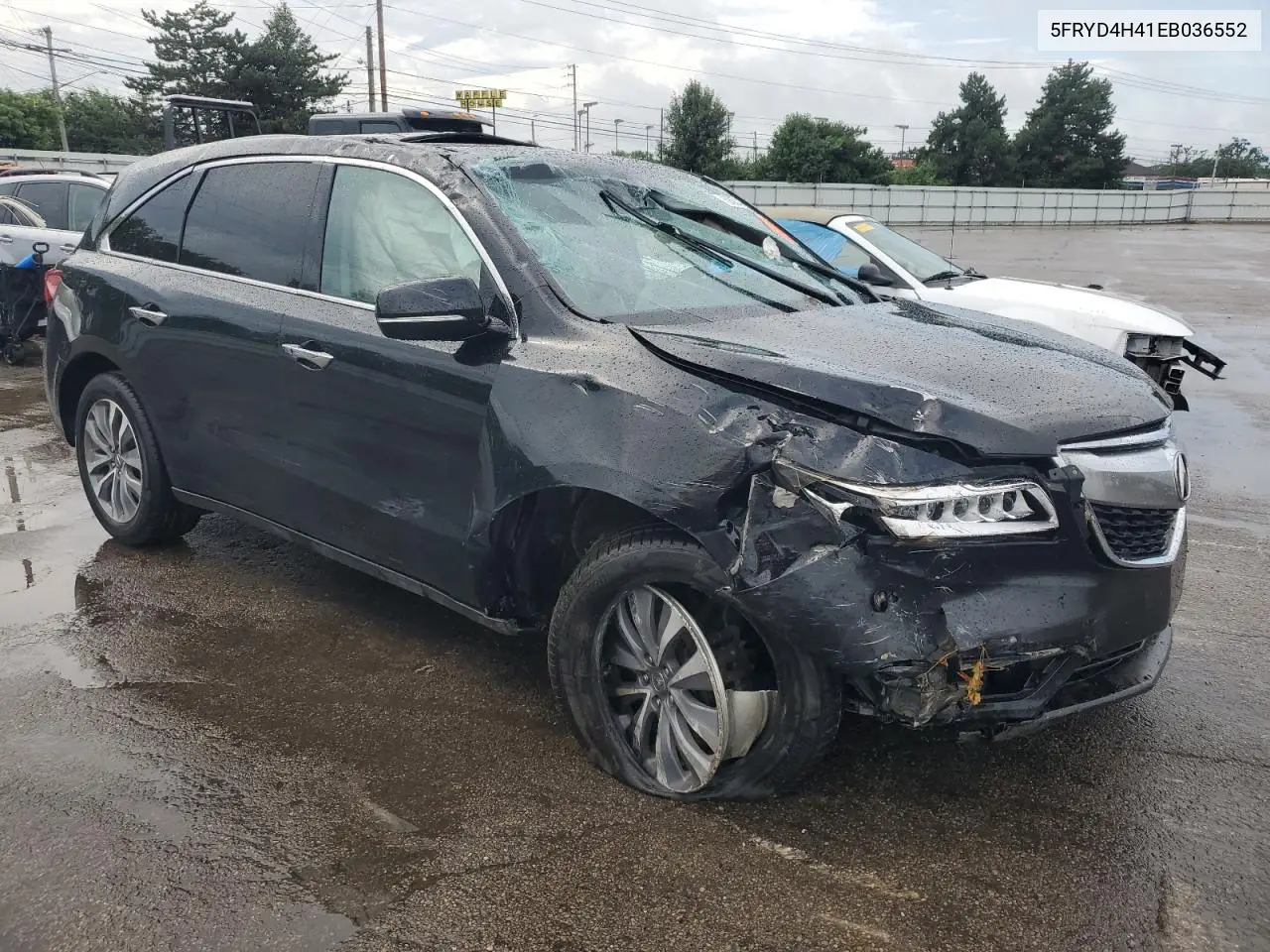 2014 Acura Mdx Technology VIN: 5FRYD4H41EB036552 Lot: 65048735
