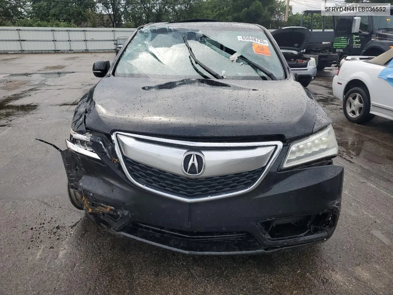 2014 Acura Mdx Technology VIN: 5FRYD4H41EB036552 Lot: 65048735