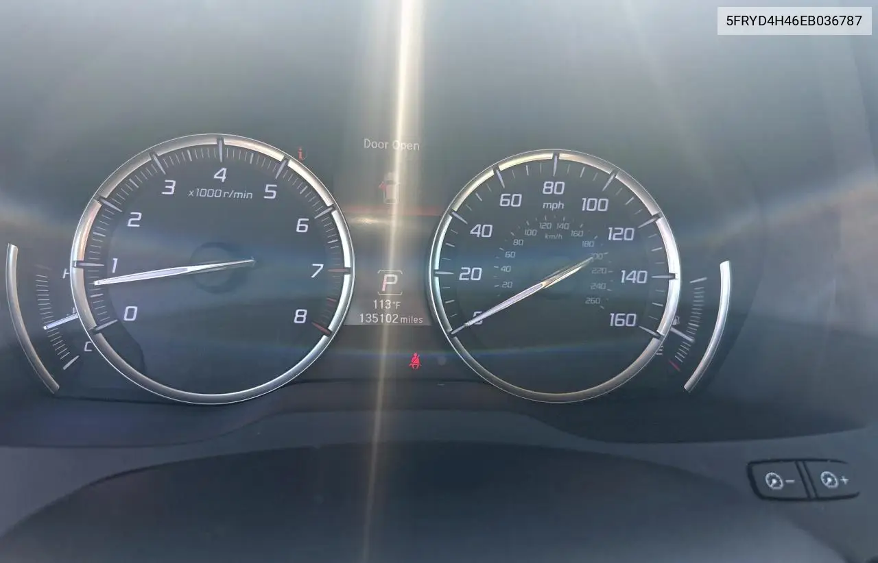 2014 Acura Mdx Technology VIN: 5FRYD4H46EB036787 Lot: 65081735