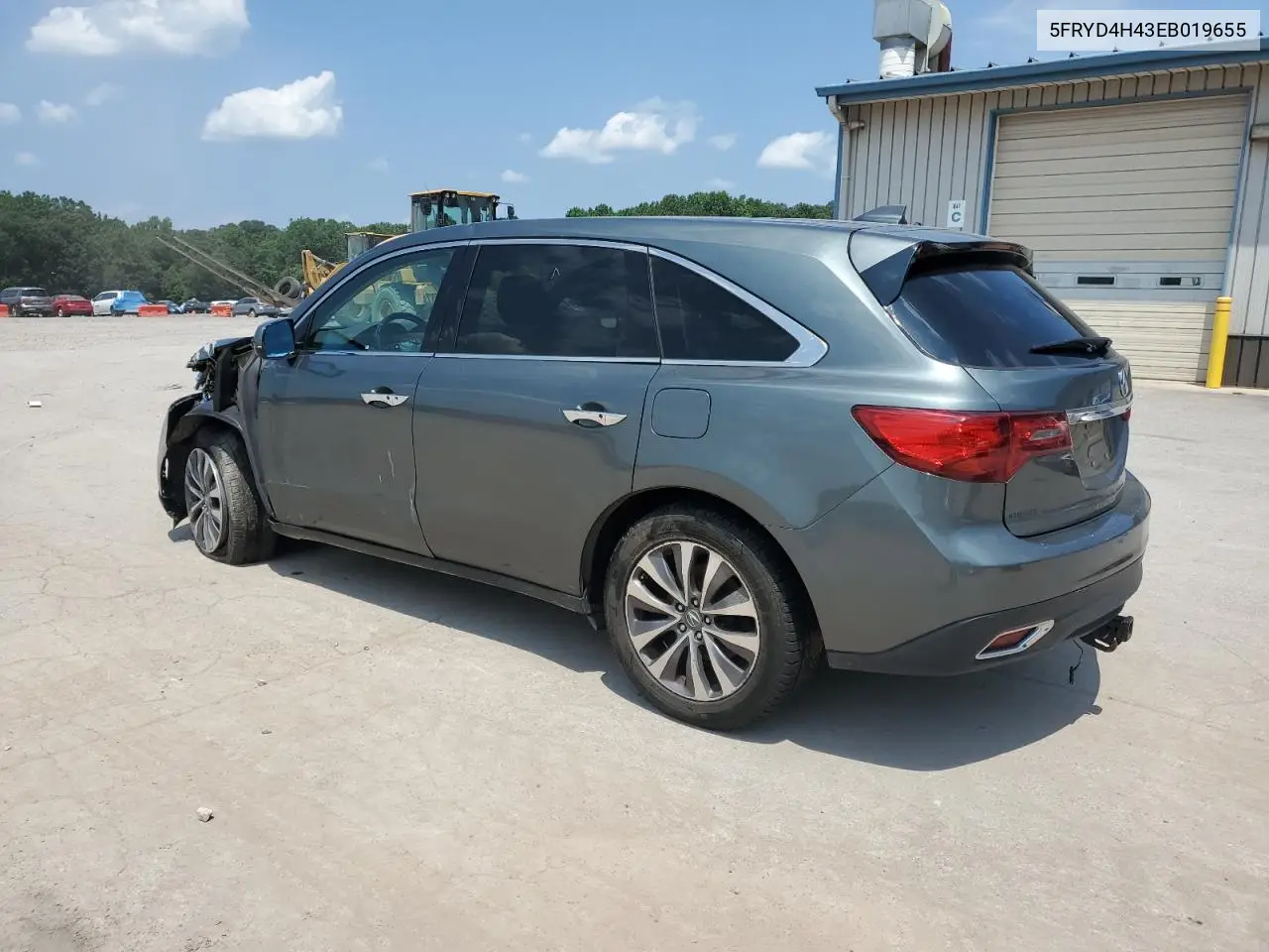 2014 Acura Mdx Technology VIN: 5FRYD4H43EB019655 Lot: 65515215