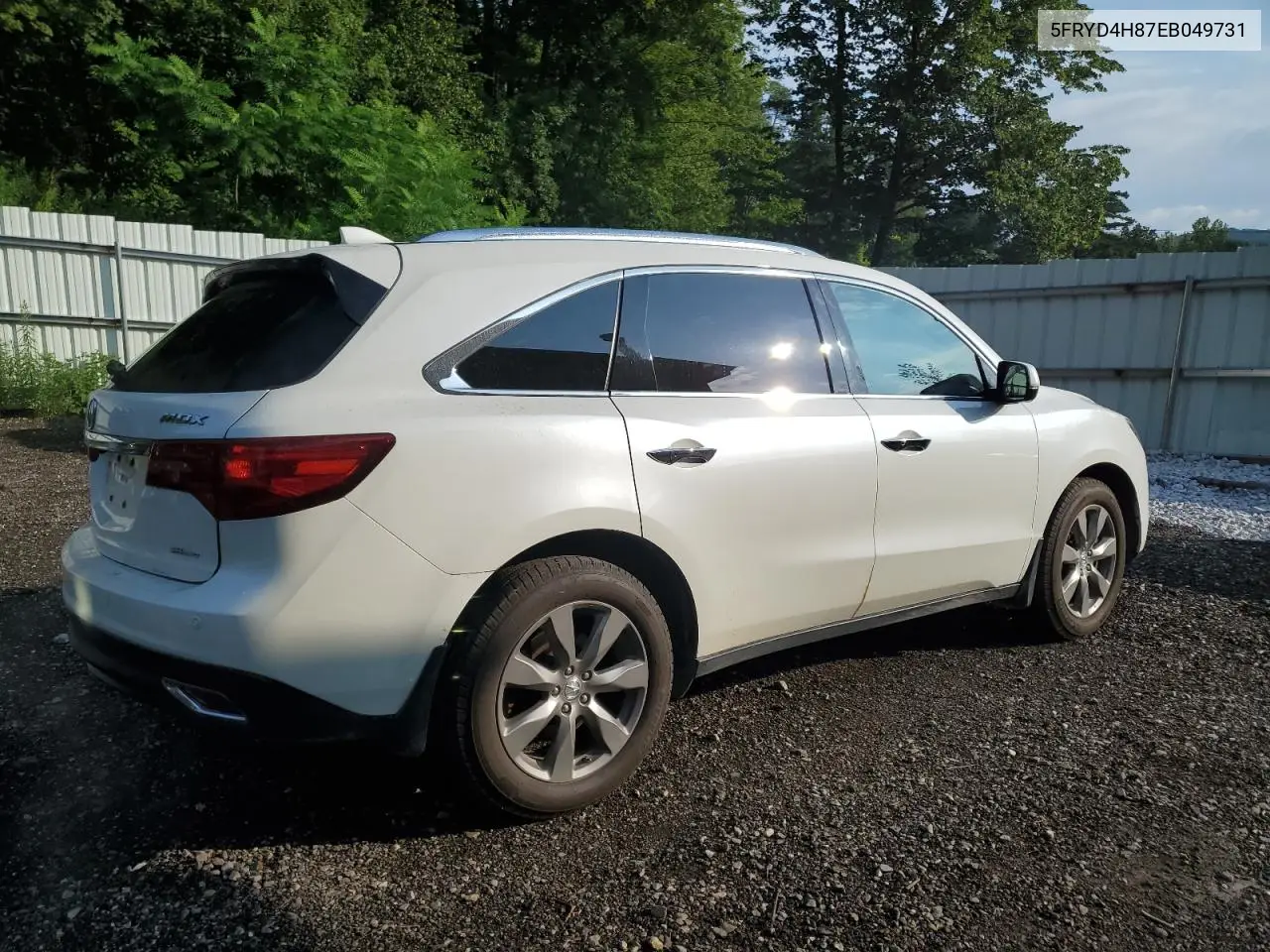 2014 Acura Mdx Advance VIN: 5FRYD4H87EB049731 Lot: 65534185