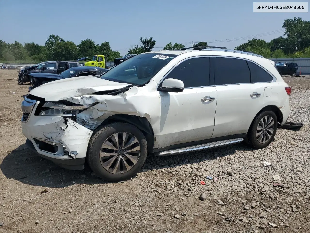 2014 Acura Mdx Technology VIN: 5FRYD4H66EB048505 Lot: 65585815
