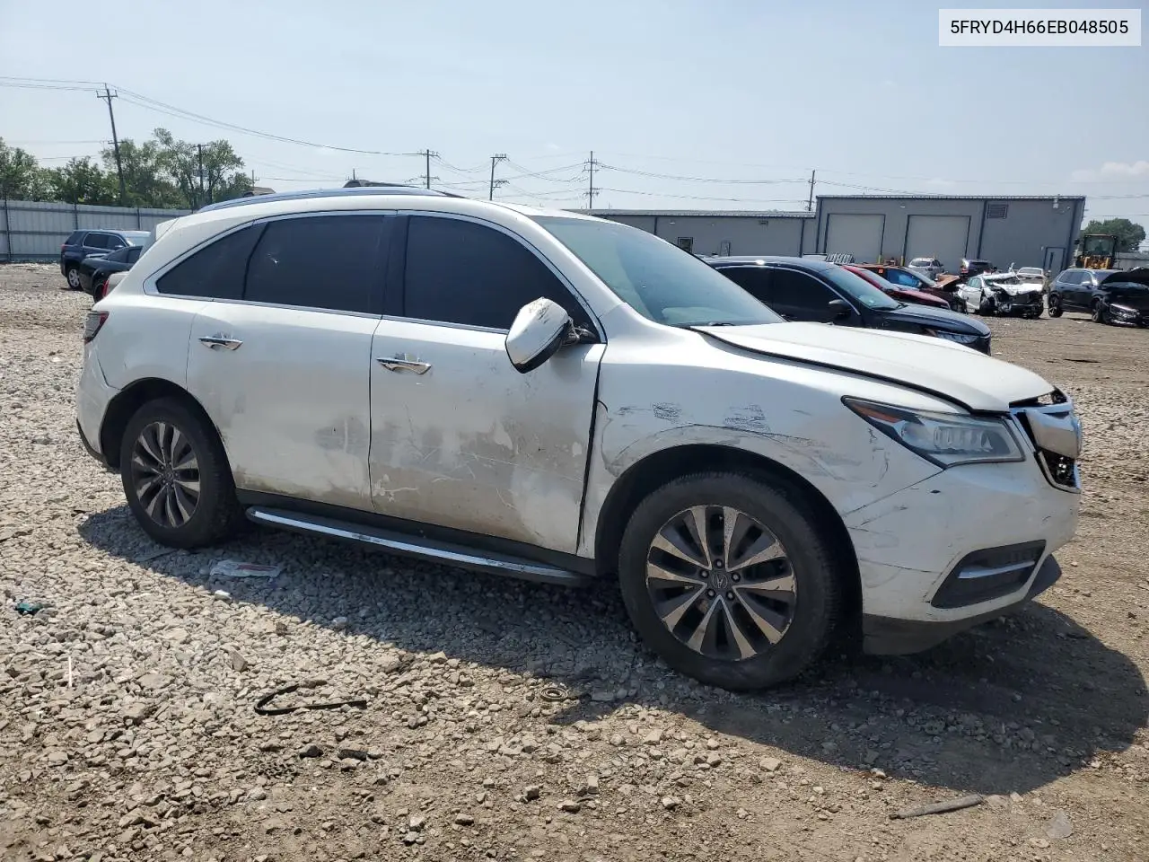 2014 Acura Mdx Technology VIN: 5FRYD4H66EB048505 Lot: 65585815