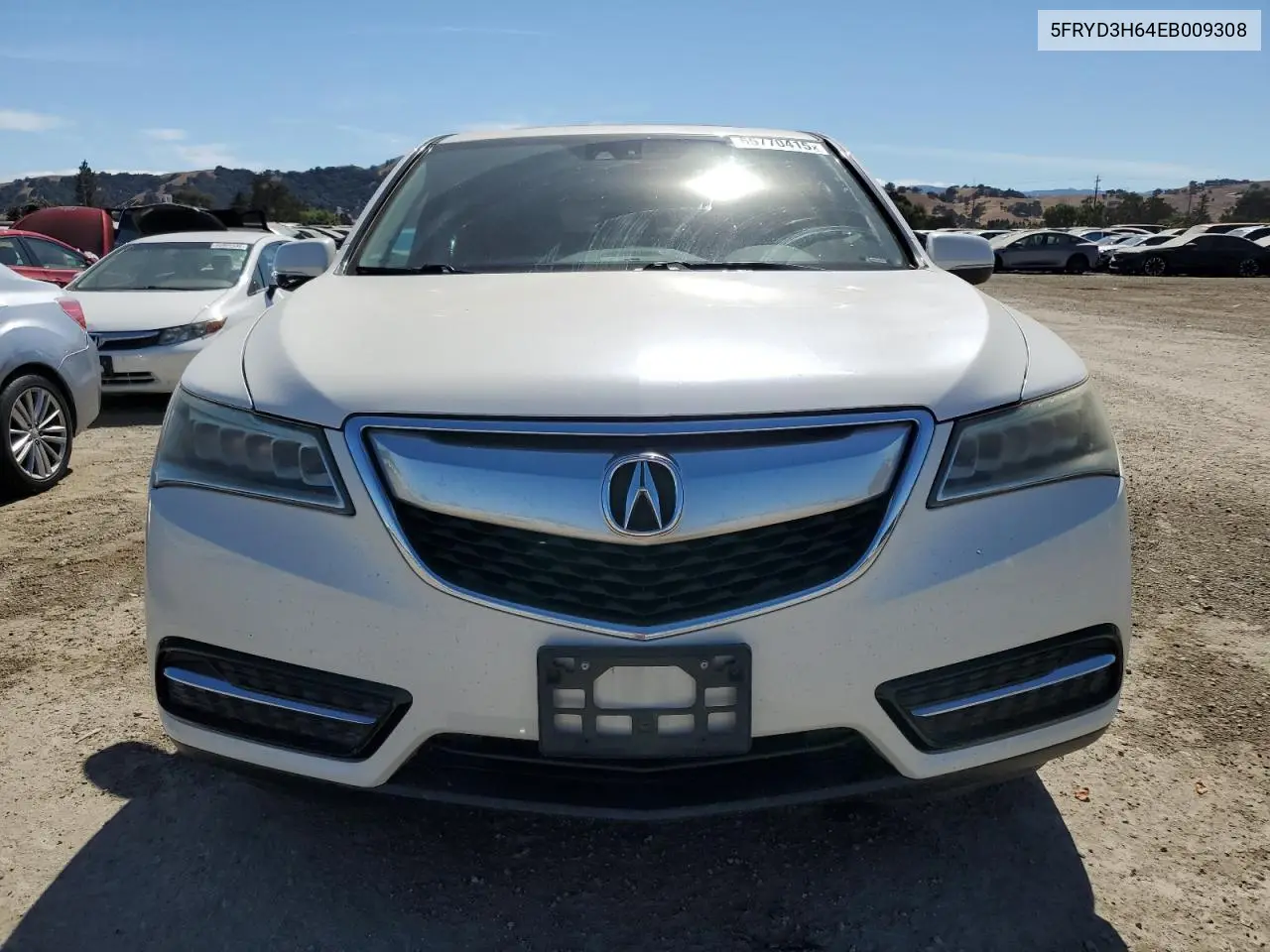 2014 Acura Mdx Technology VIN: 5FRYD3H64EB009308 Lot: 65770415