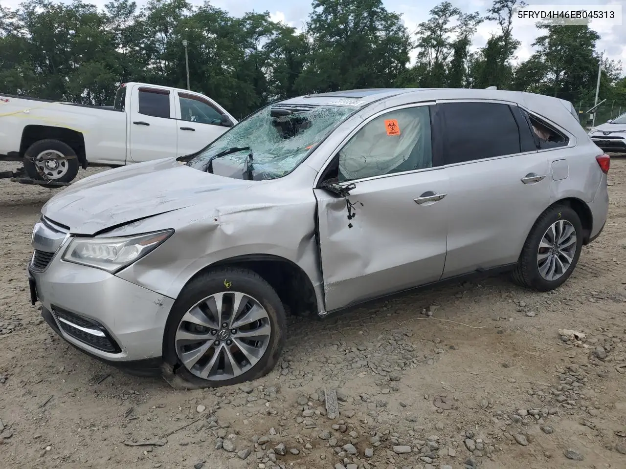 2014 Acura Mdx Technology VIN: 5FRYD4H46EB045313 Lot: 65793565