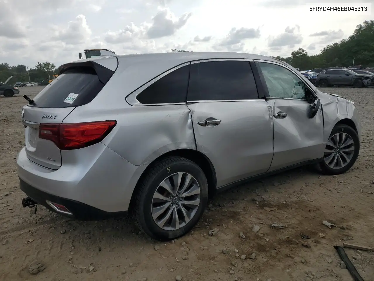 2014 Acura Mdx Technology VIN: 5FRYD4H46EB045313 Lot: 65793565