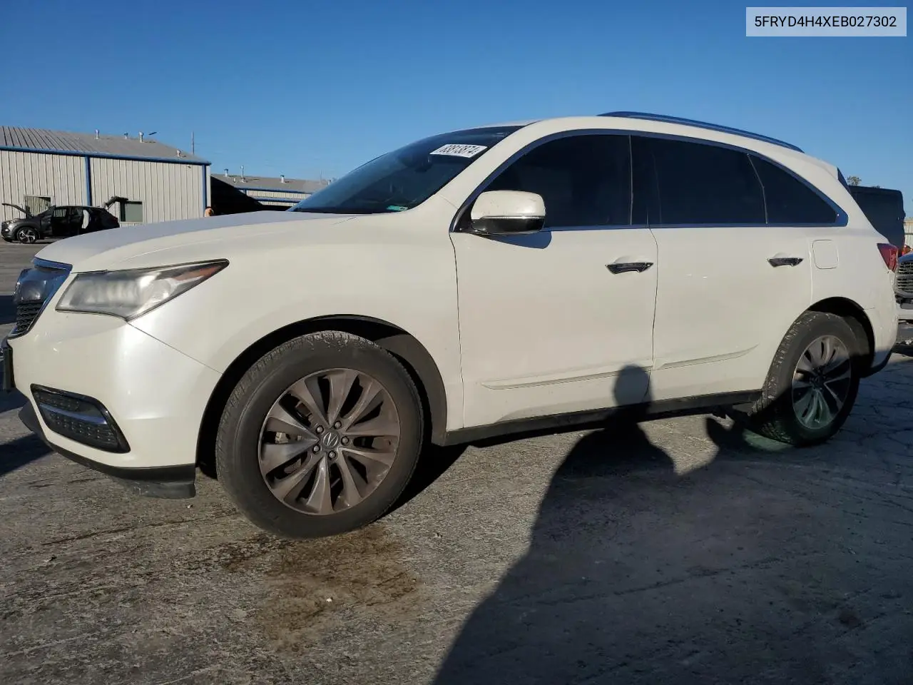 2014 Acura Mdx Technology VIN: 5FRYD4H4XEB027302 Lot: 83813874