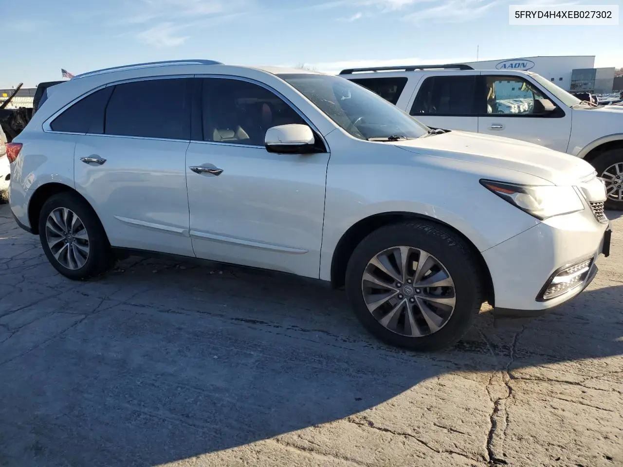 2014 Acura Mdx Technology VIN: 5FRYD4H4XEB027302 Lot: 83813874