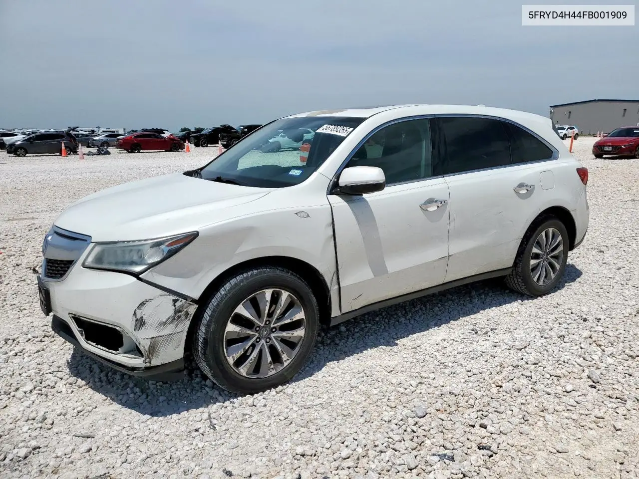 2015 Acura Mdx Technology VIN: 5FRYD4H44FB001909 Lot: 56789365
