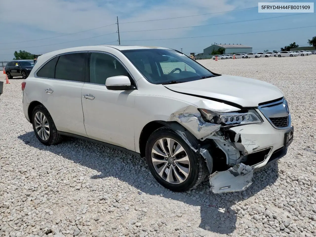 2015 Acura Mdx Technology VIN: 5FRYD4H44FB001909 Lot: 56789365