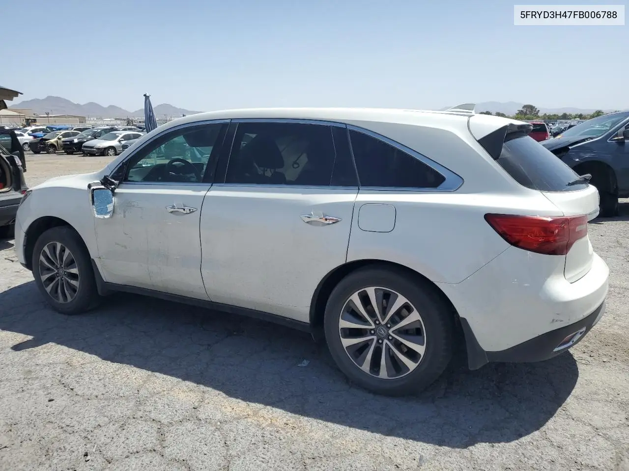 2015 Acura Mdx Technology VIN: 5FRYD3H47FB006788 Lot: 56965805