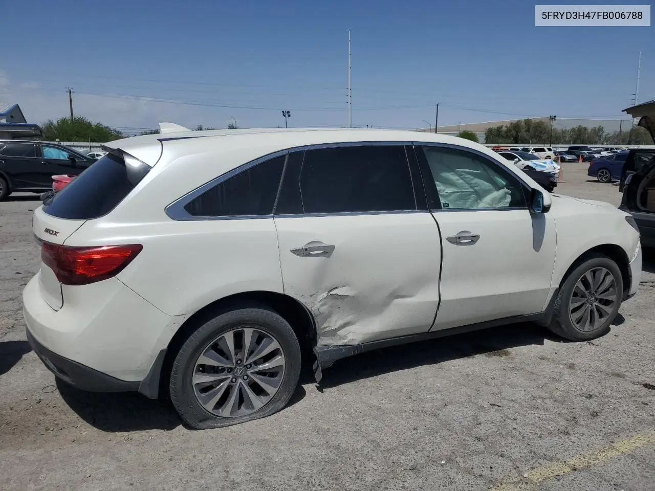 2015 Acura Mdx Technology VIN: 5FRYD3H47FB006788 Lot: 56965805