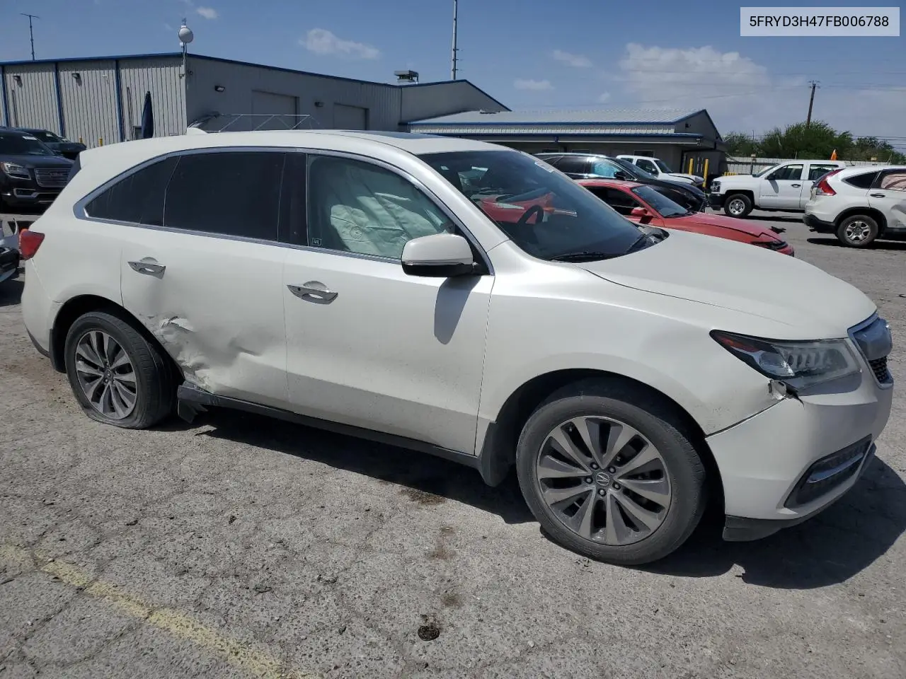 2015 Acura Mdx Technology VIN: 5FRYD3H47FB006788 Lot: 56965805