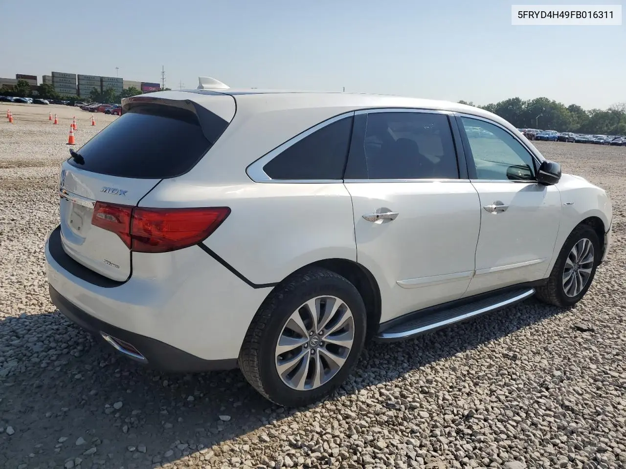 2015 Acura Mdx Technology VIN: 5FRYD4H49FB016311 Lot: 62374525