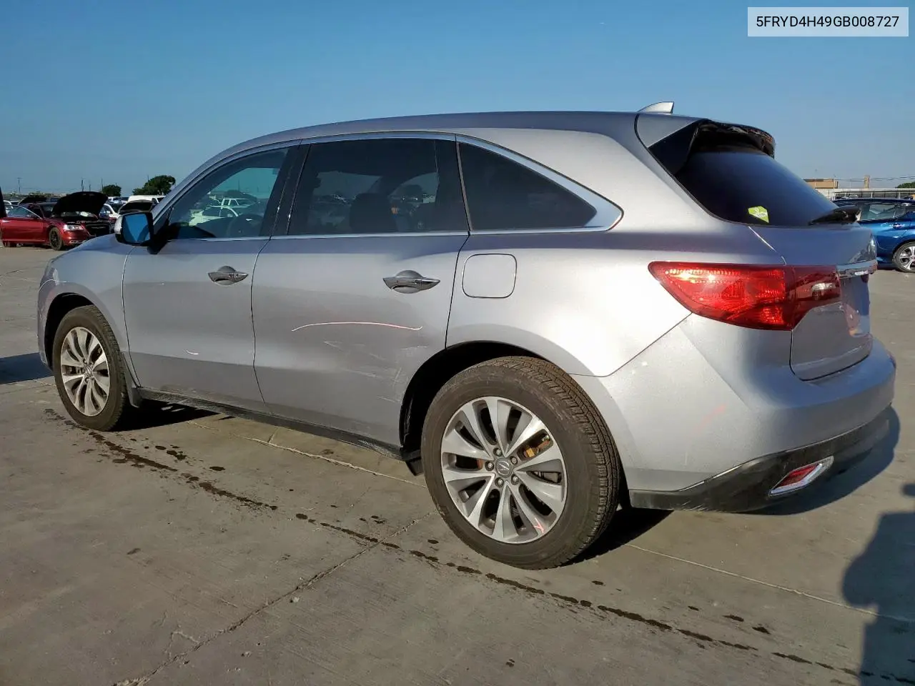 2016 Acura Mdx Technology VIN: 5FRYD4H49GB008727 Lot: 52545405
