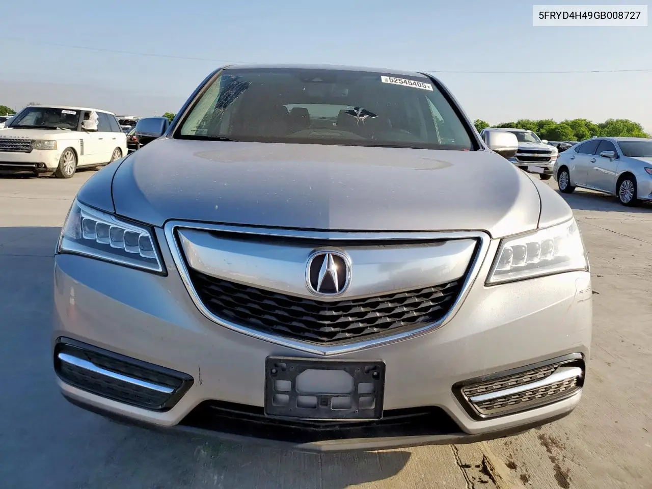 2016 Acura Mdx Technology VIN: 5FRYD4H49GB008727 Lot: 52545405