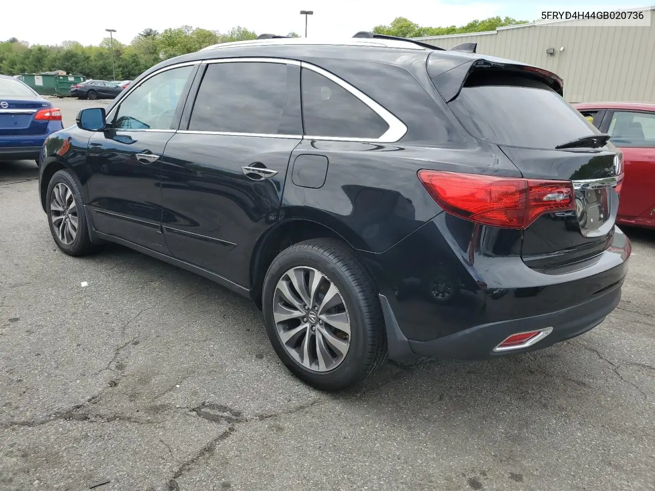 2016 Acura Mdx Technology VIN: 5FRYD4H44GB020736 Lot: 55936585