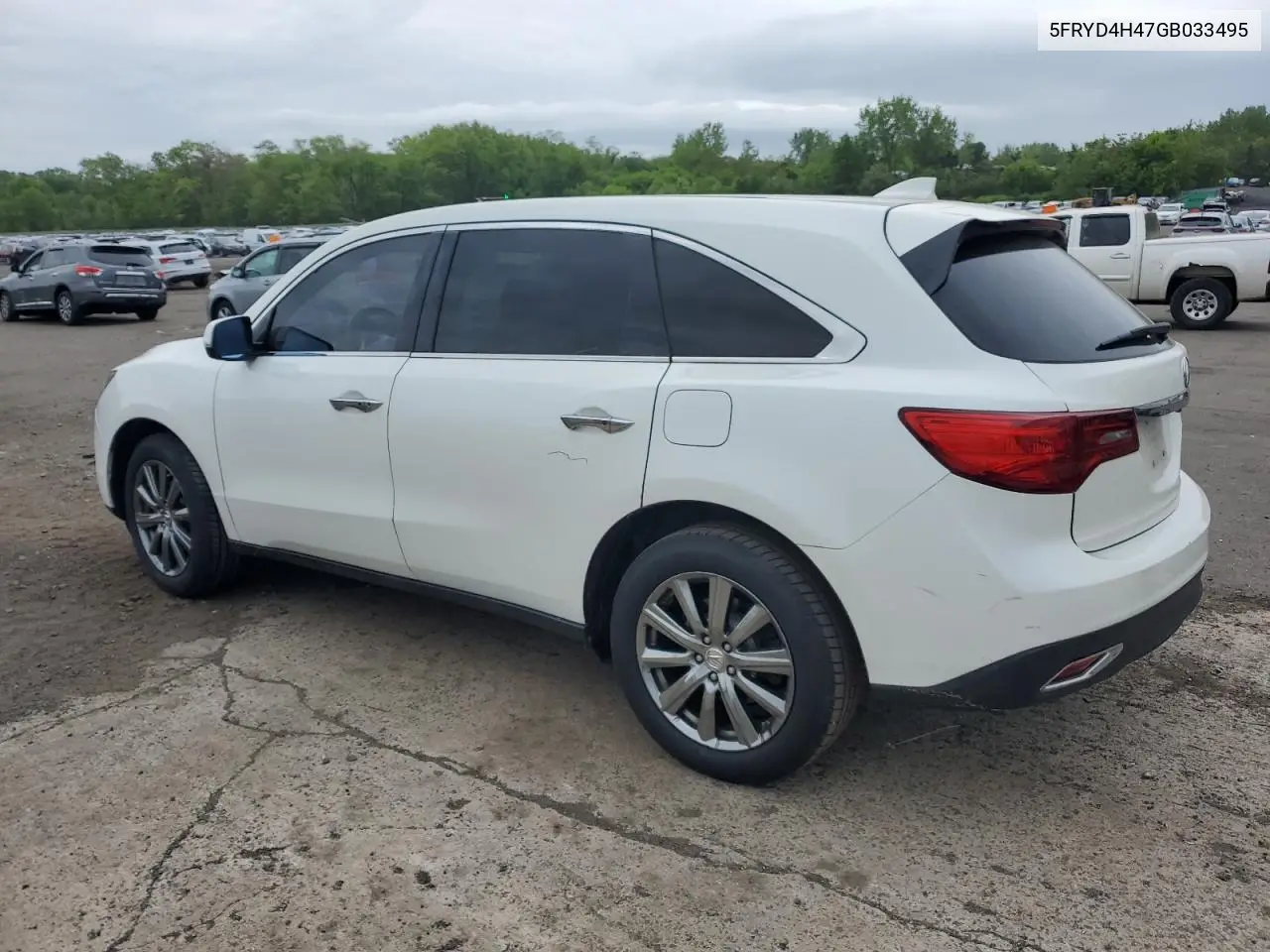 2016 Acura Mdx Technology VIN: 5FRYD4H47GB033495 Lot: 56834725