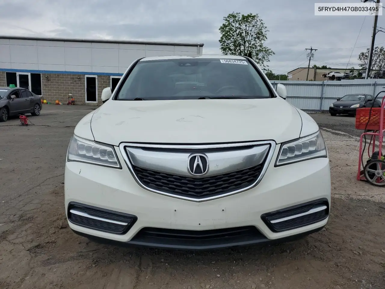 2016 Acura Mdx Technology VIN: 5FRYD4H47GB033495 Lot: 56834725