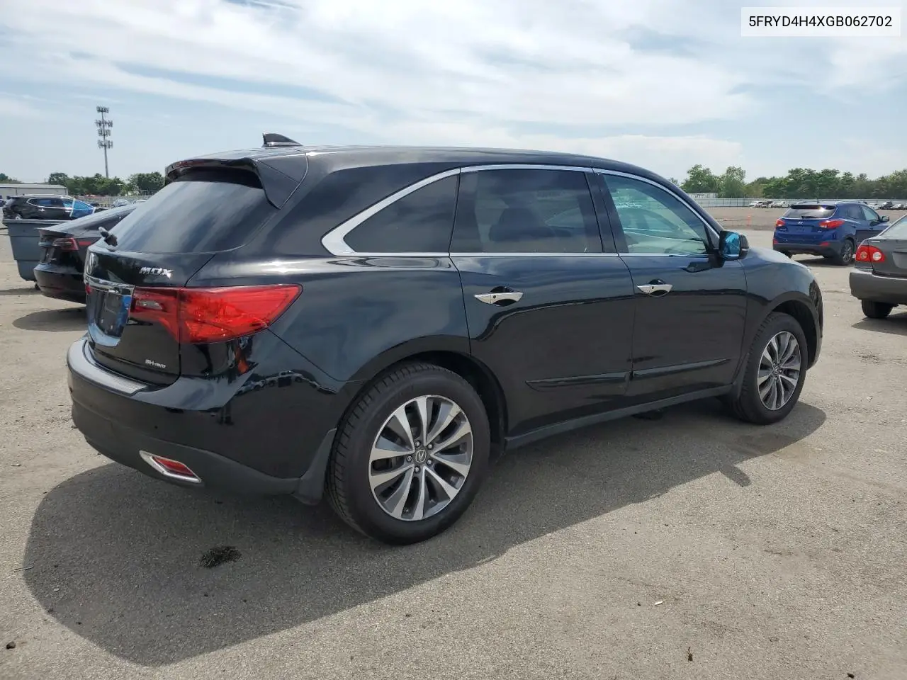 2016 Acura Mdx Technology VIN: 5FRYD4H4XGB062702 Lot: 61008765