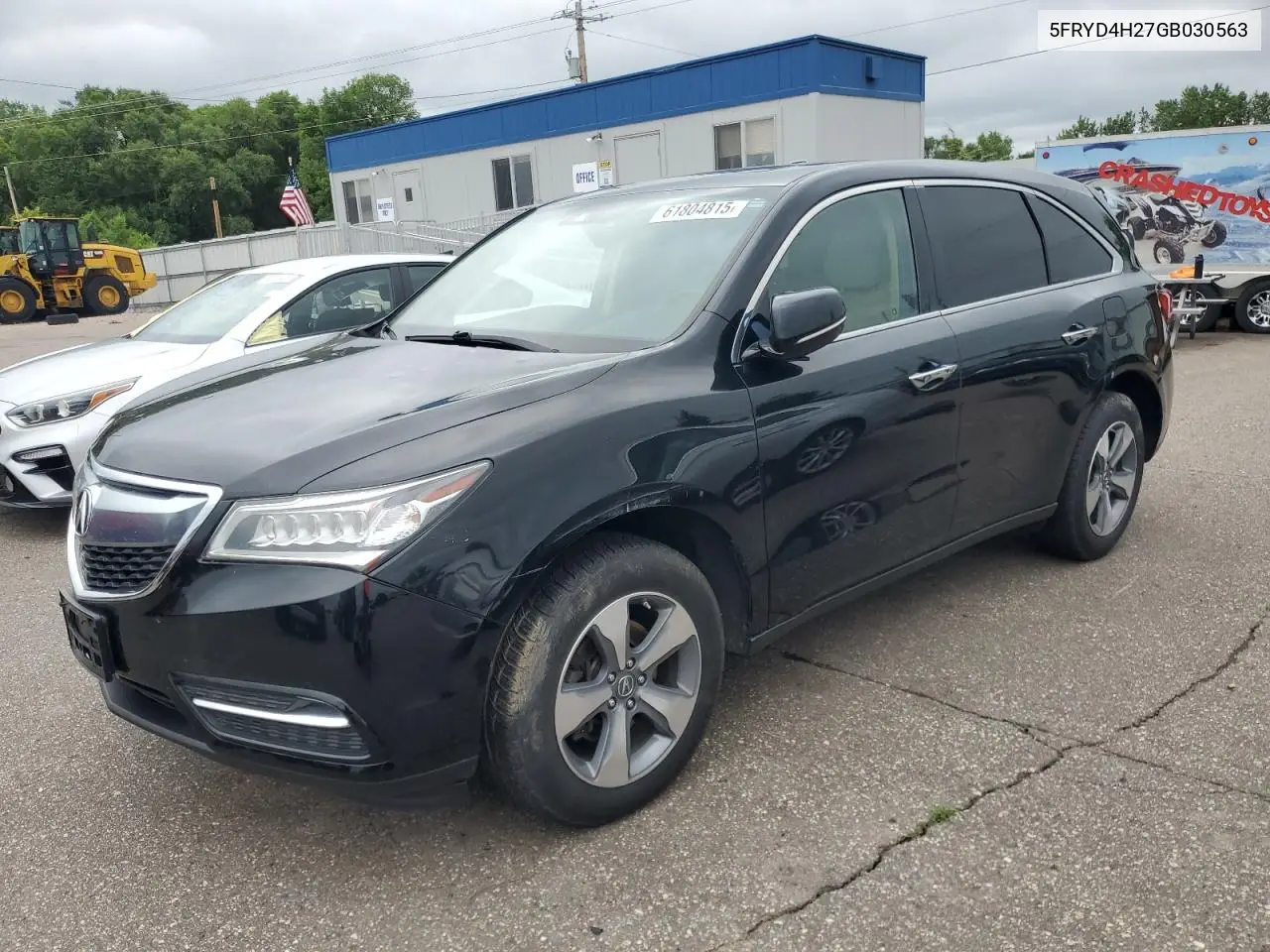 2016 Acura Mdx VIN: 5FRYD4H27GB030563 Lot: 61804815