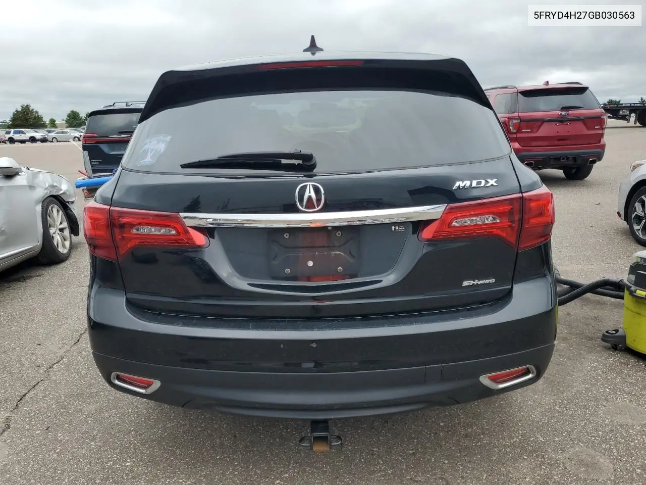 2016 Acura Mdx VIN: 5FRYD4H27GB030563 Lot: 61804815