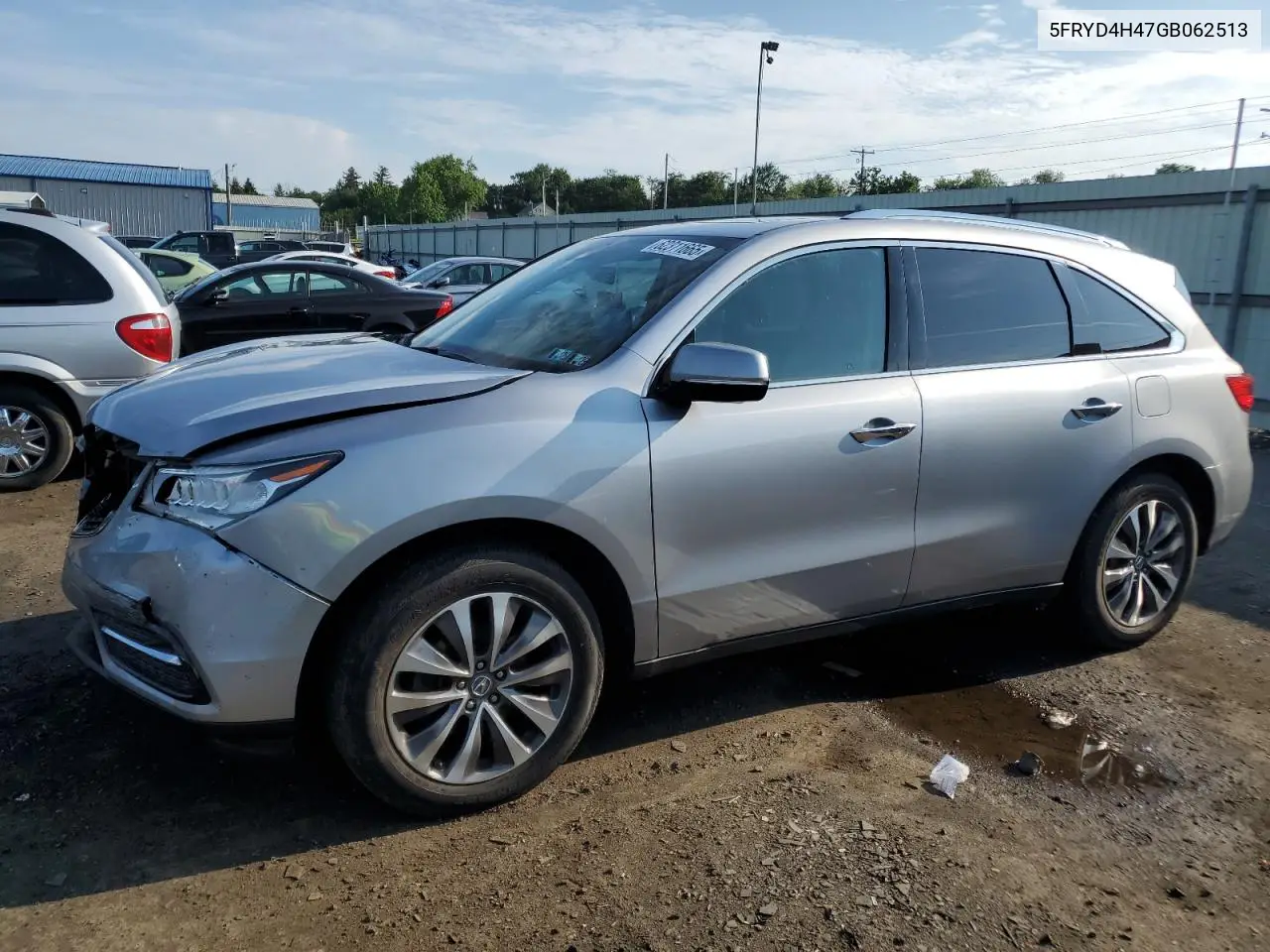 2016 Acura Mdx Technology VIN: 5FRYD4H47GB062513 Lot: 62311665