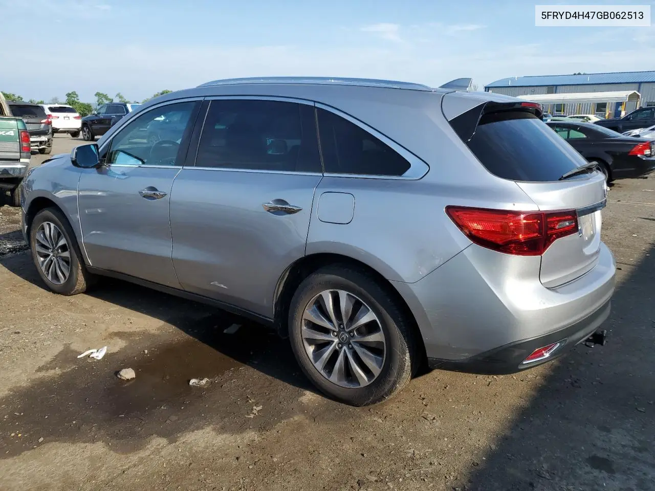 2016 Acura Mdx Technology VIN: 5FRYD4H47GB062513 Lot: 62311665