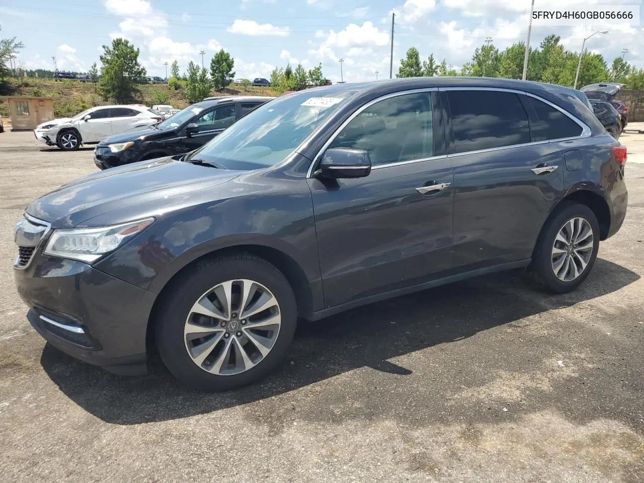 2016 Acura Mdx Technology VIN: 5FRYD4H60GB056666 Lot: 62701435
