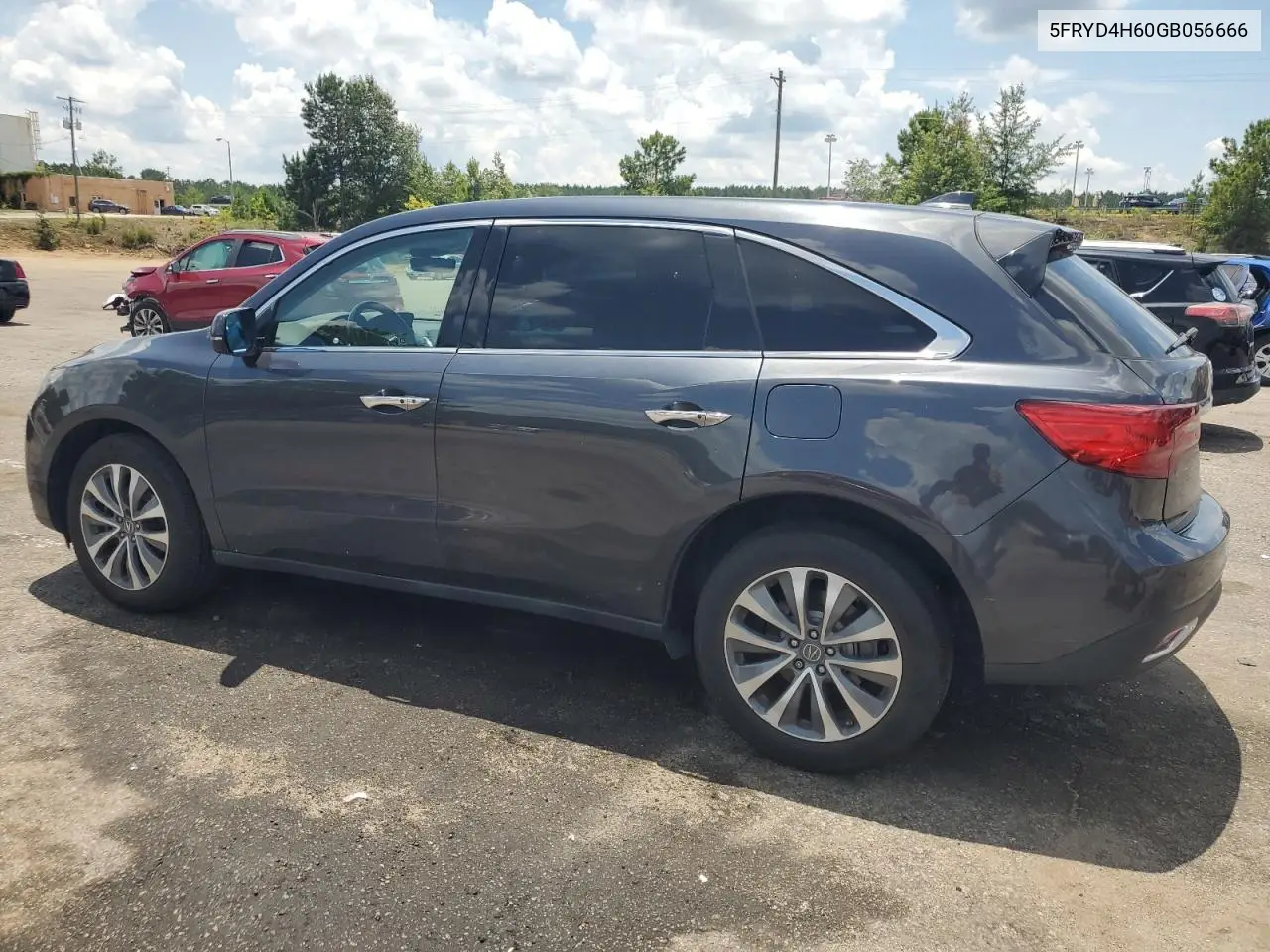 2016 Acura Mdx Technology VIN: 5FRYD4H60GB056666 Lot: 62701435