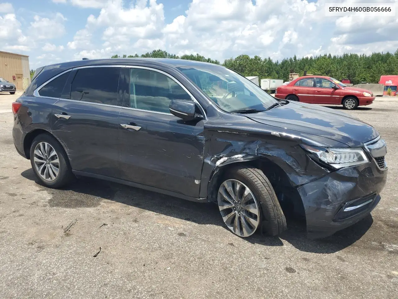 2016 Acura Mdx Technology VIN: 5FRYD4H60GB056666 Lot: 62701435