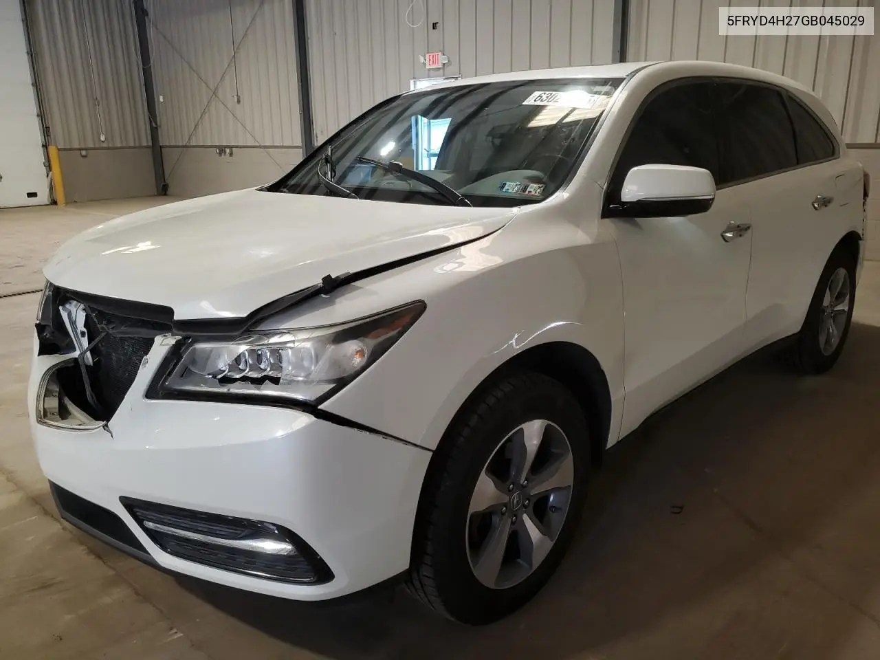 2016 Acura Mdx VIN: 5FRYD4H27GB045029 Lot: 63027195