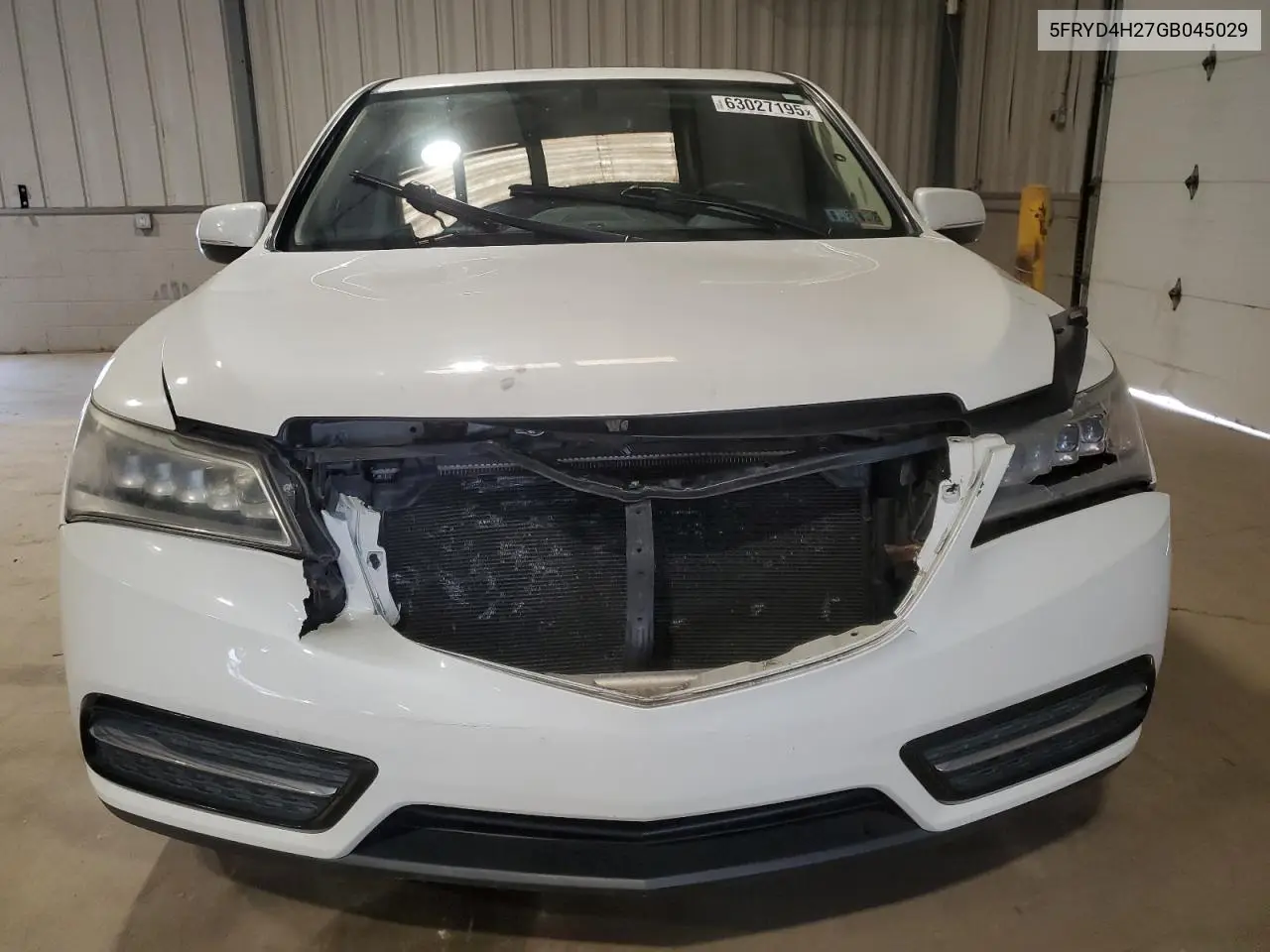 2016 Acura Mdx VIN: 5FRYD4H27GB045029 Lot: 63027195