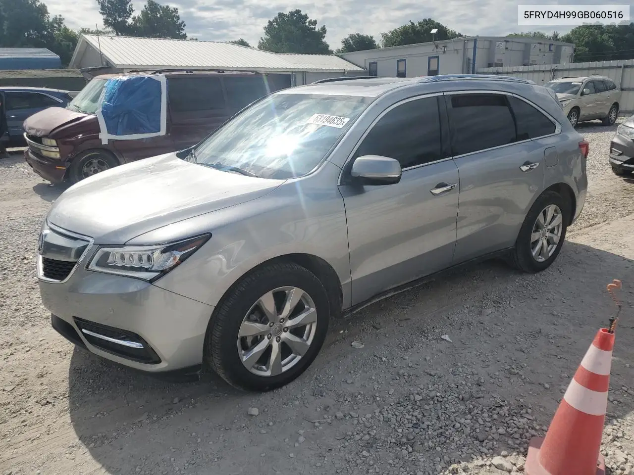 2016 Acura Mdx Advance VIN: 5FRYD4H99GB060516 Lot: 63194635