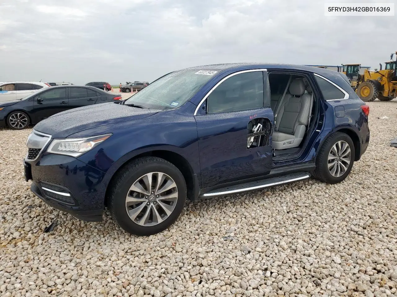 2016 Acura Mdx Technology VIN: 5FRYD3H42GB016369 Lot: 63227945