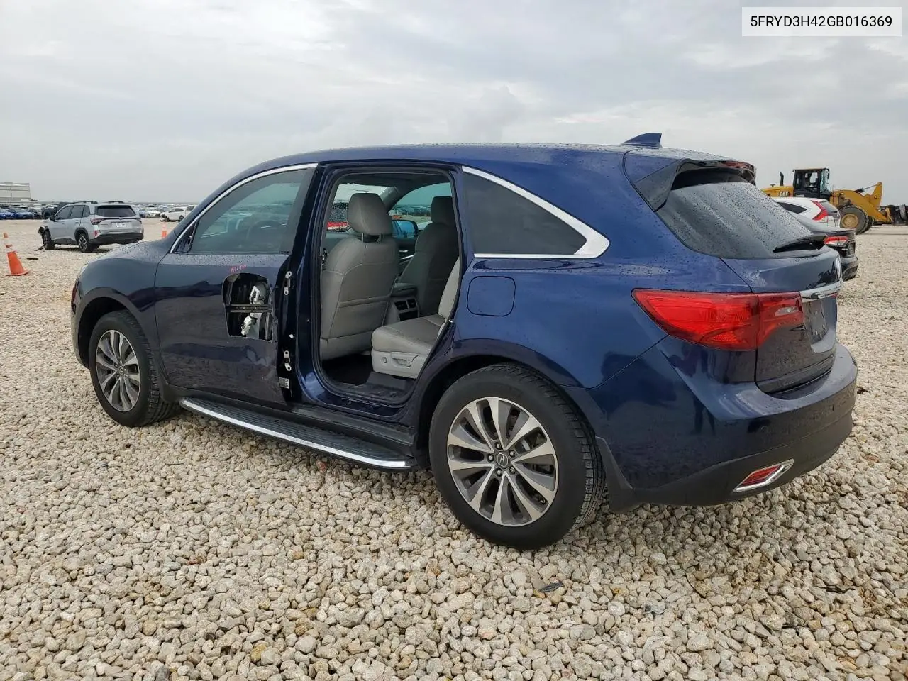 2016 Acura Mdx Technology VIN: 5FRYD3H42GB016369 Lot: 63227945